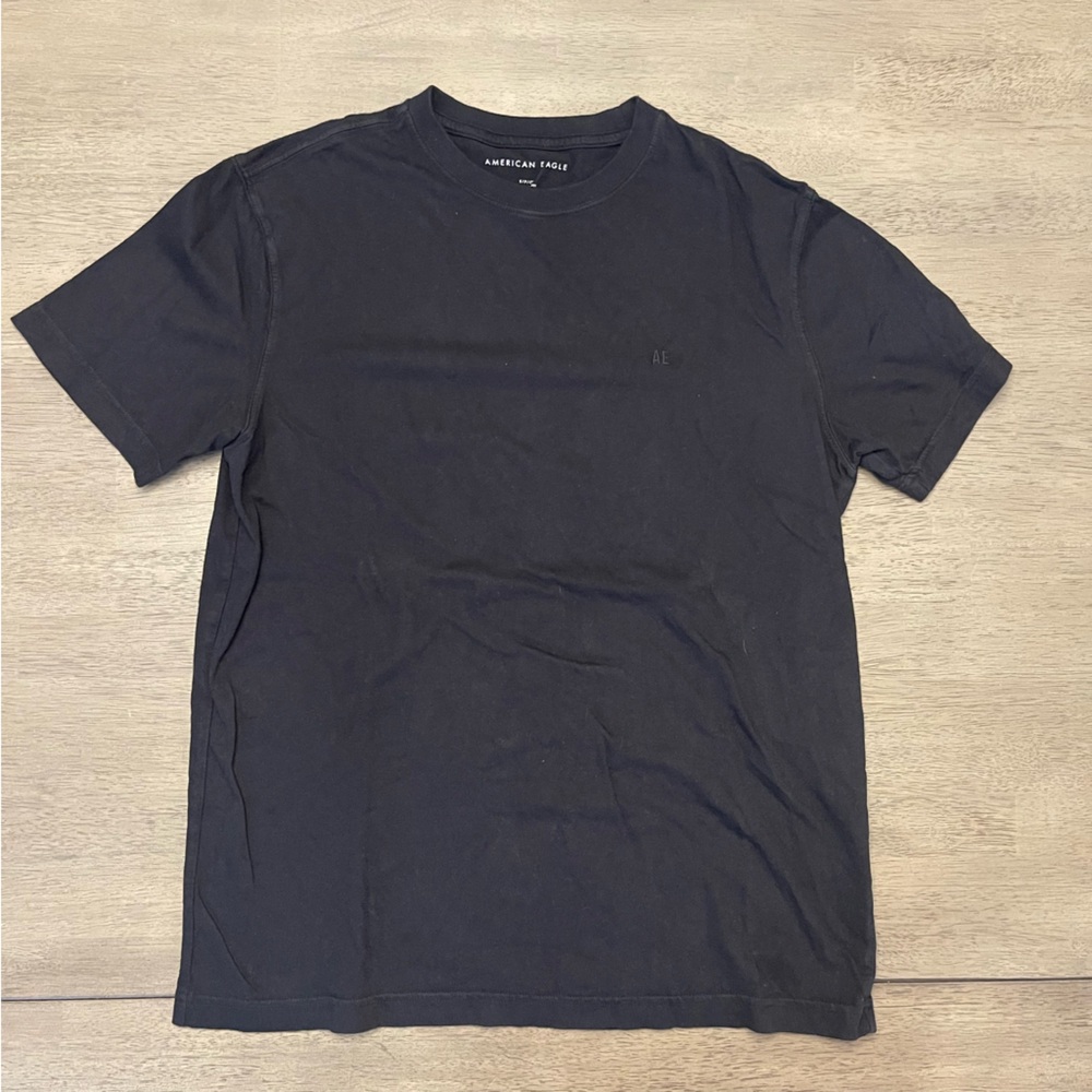 American Eagle Outfitters Black Short Sleeve Crew Neck Tee